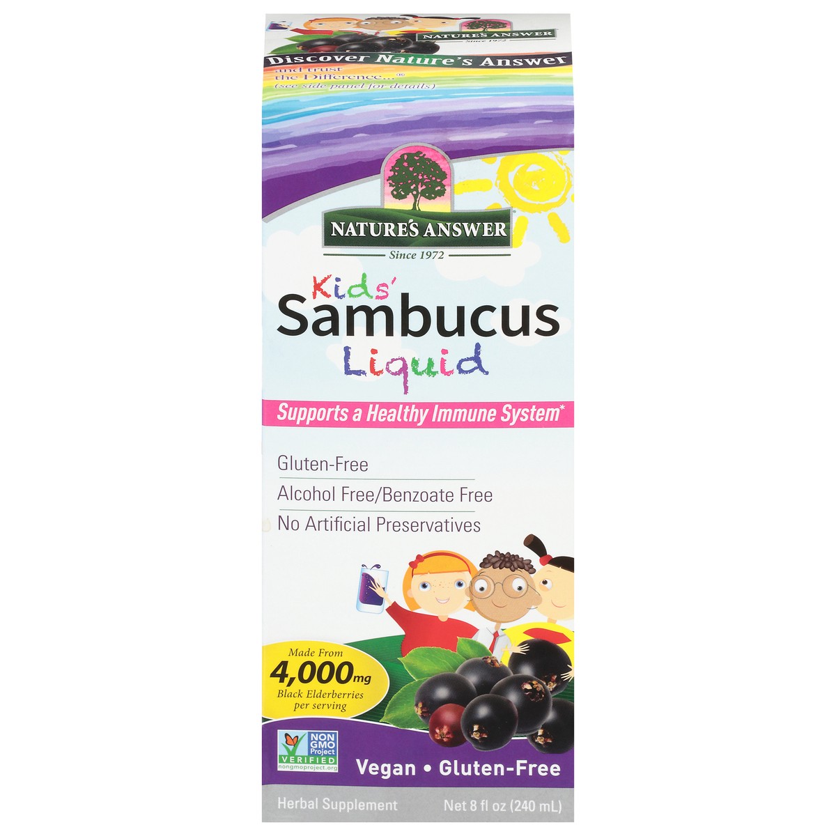 slide 1 of 10, Nature's Answer Sambucus For Kids, 8 fl oz