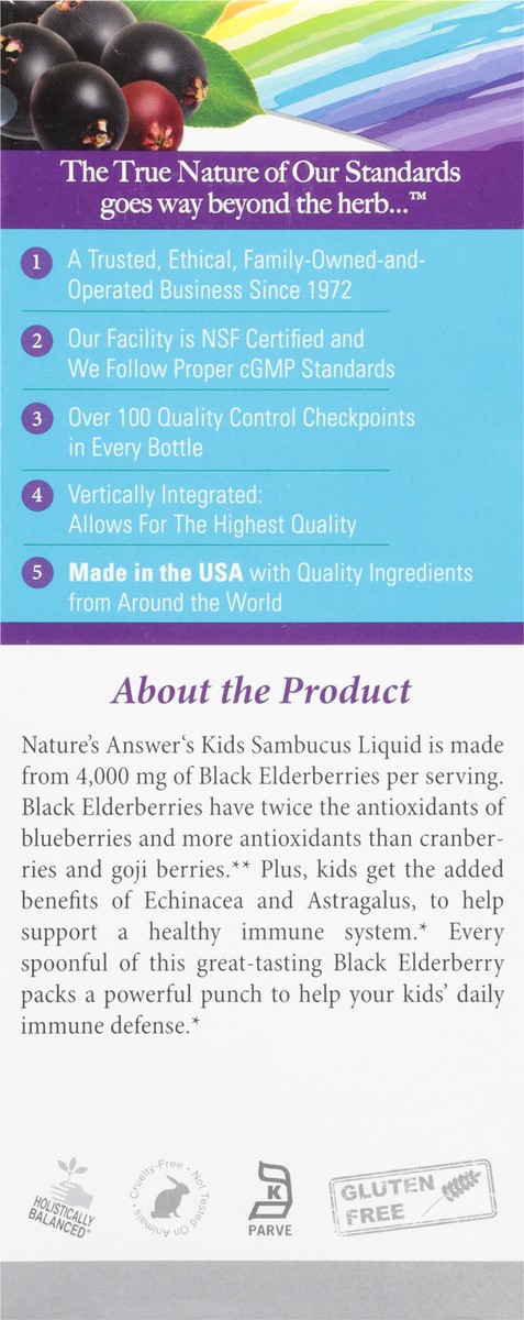 slide 6 of 10, Nature's Answer Sambucus For Kids, 8 fl oz