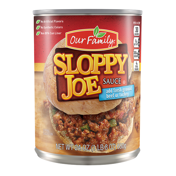 slide 1 of 1, Our Family Sloppy Joe Sauce, 24 oz