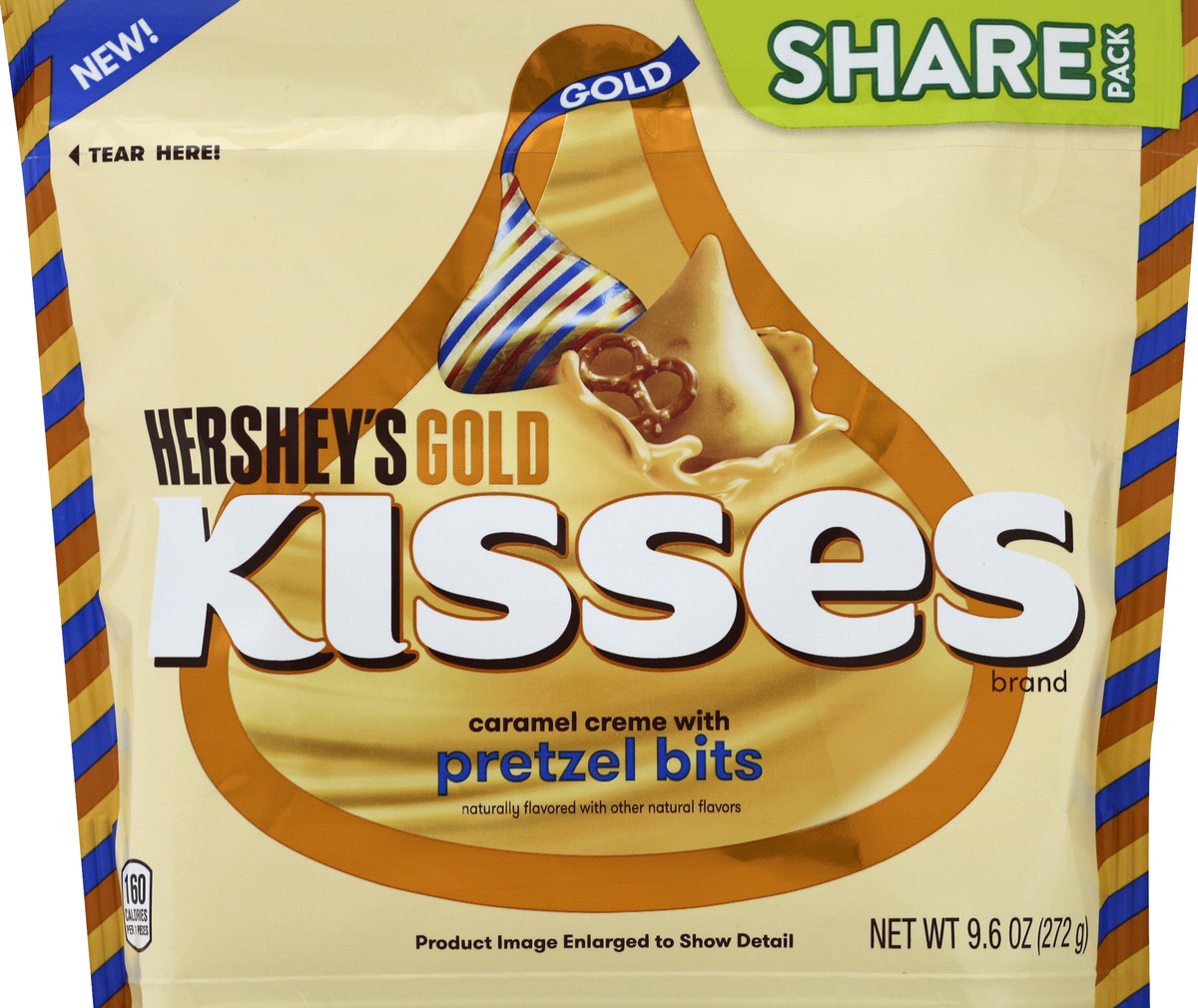 slide 5 of 6, Hershey's Gold Kisses, 9.6 oz