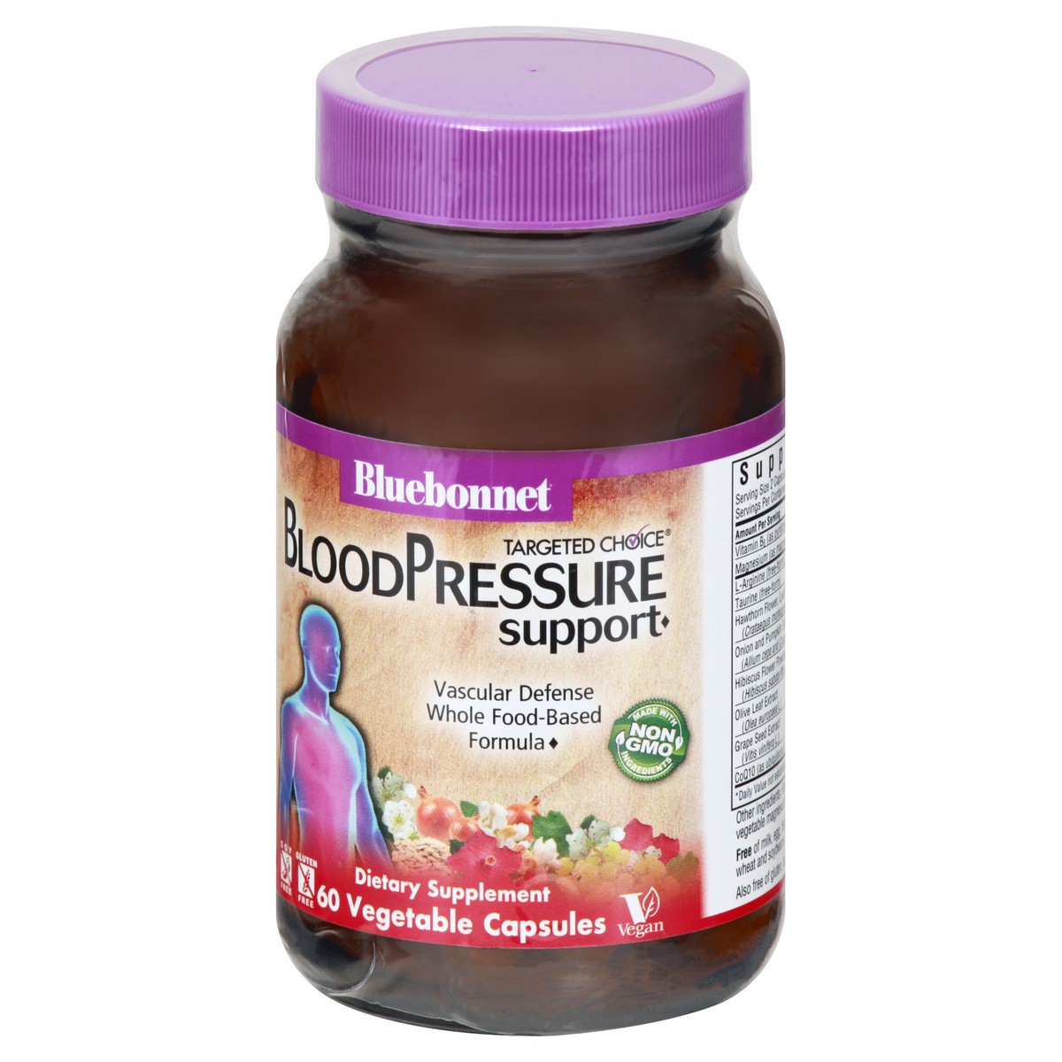 slide 2 of 4, Bluebonnet Nutrition Targeted Choice Vegetable Capsules Blood Pressure Support 60 ea, 60 ct