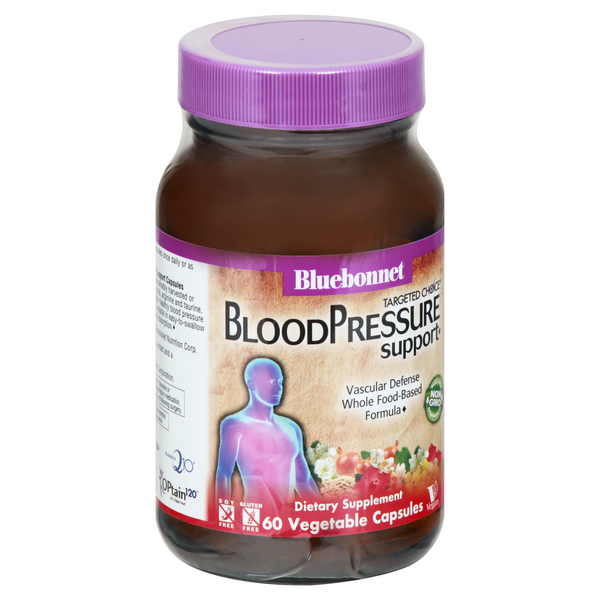 slide 1 of 1, Bluebonnet Nutrition Targeted Choice Blood Pressure Support Vegetable Capsules, 60 ct