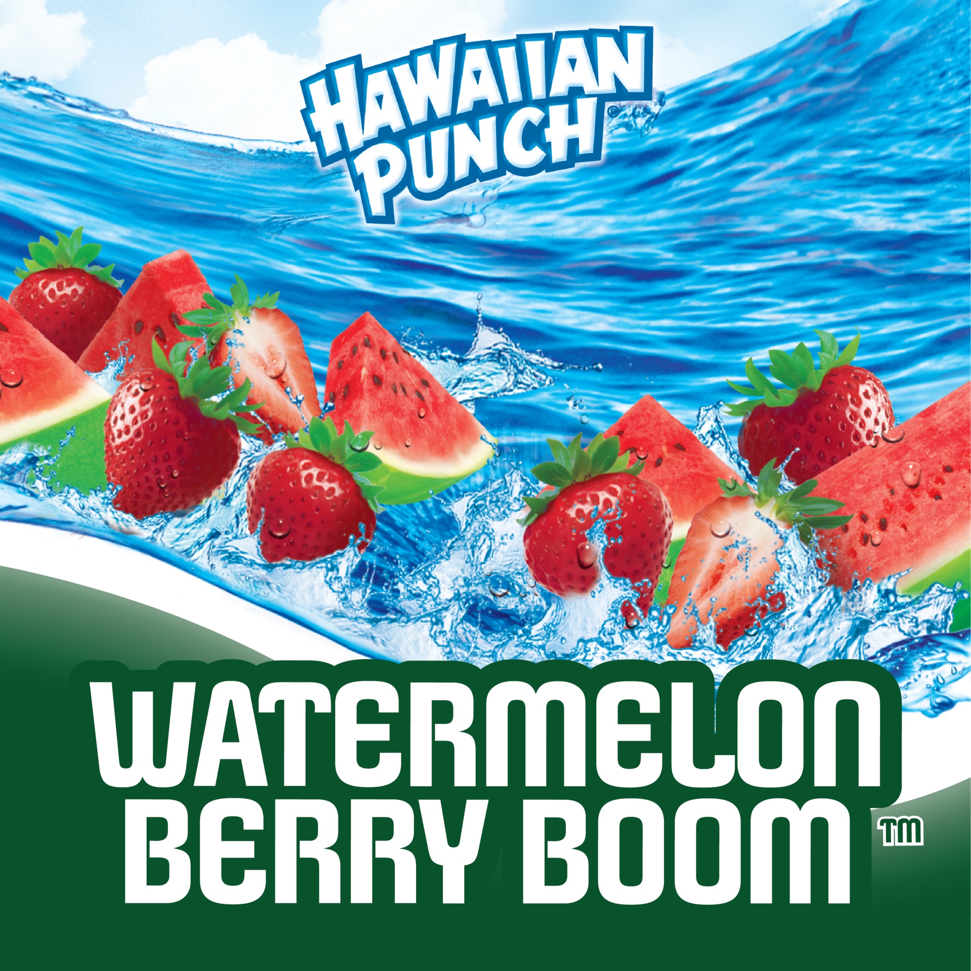 slide 1 of 1, Hawaiian Punch Watermelon Berry Boom Juice Drink, 128 oz