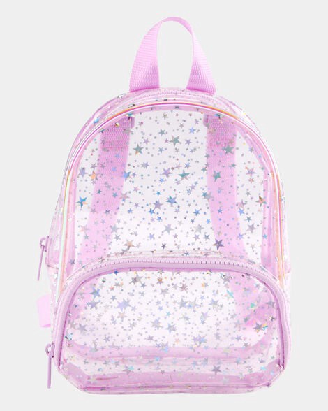 slide 1 of 2, Carters Foil Star Mini Backpack - Pink Pink NS, 1 ct