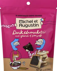 Michel Et Augustin Cookie Squares, Shortbread, Dark Chocolate And A Pinch Of Salt