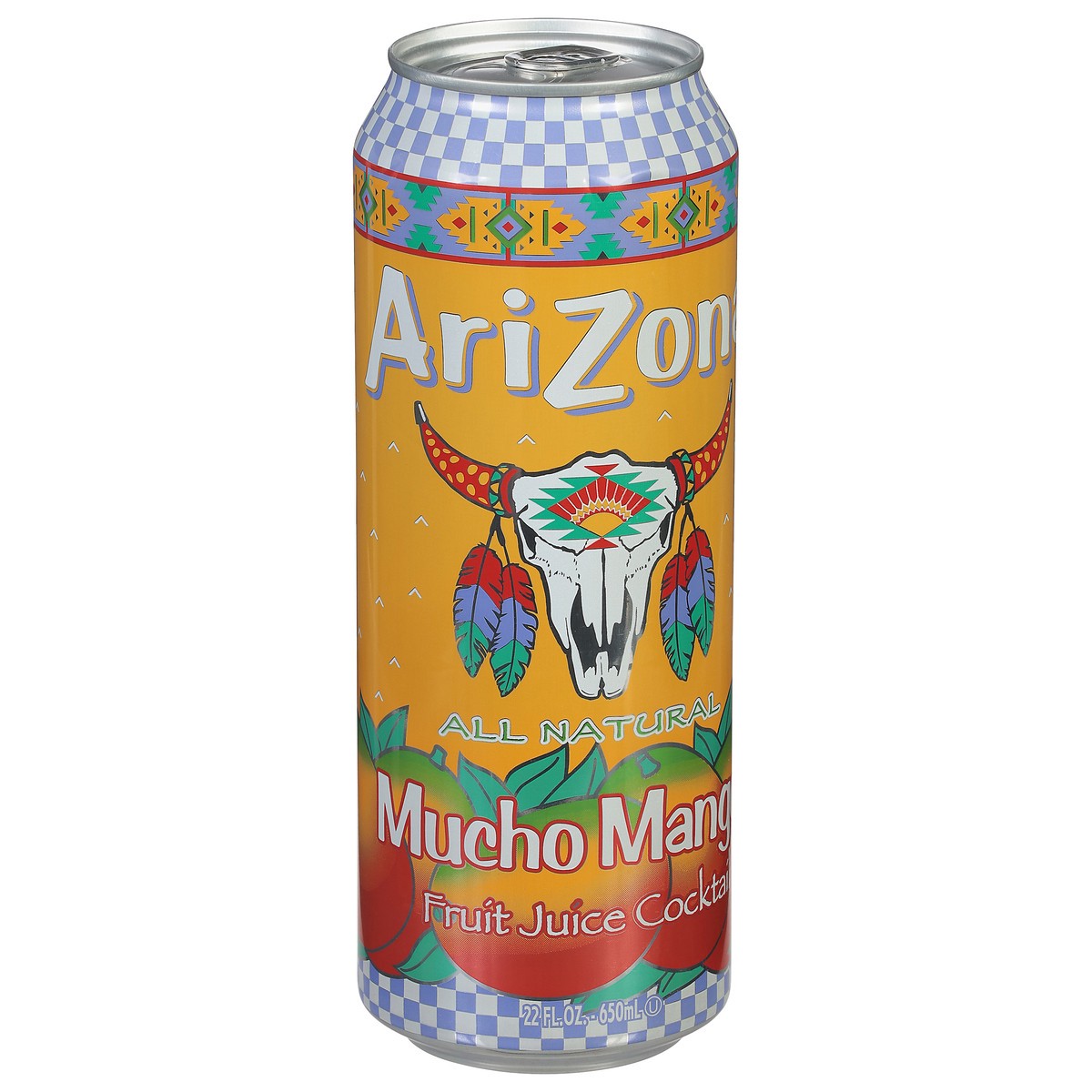 slide 9 of 13, AriZona Mucho Mango Fruit Juice Cocktail - 22 fl oz, 23.5 oz