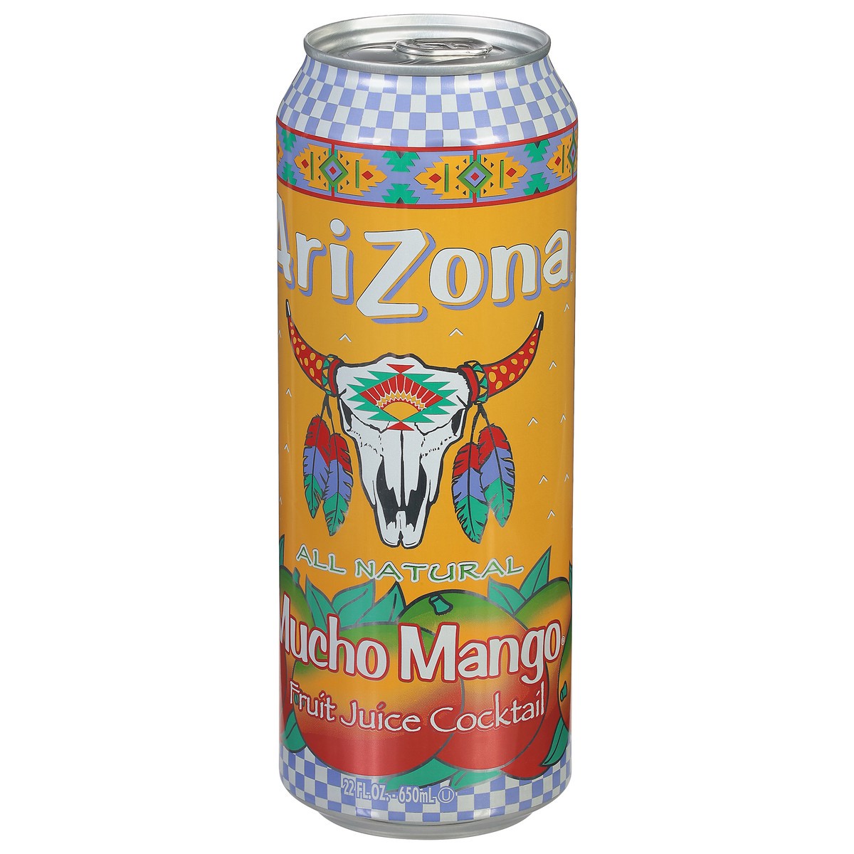 slide 3 of 13, AriZona Mucho Mango Fruit Juice Cocktail - 22 fl oz, 23.5 oz