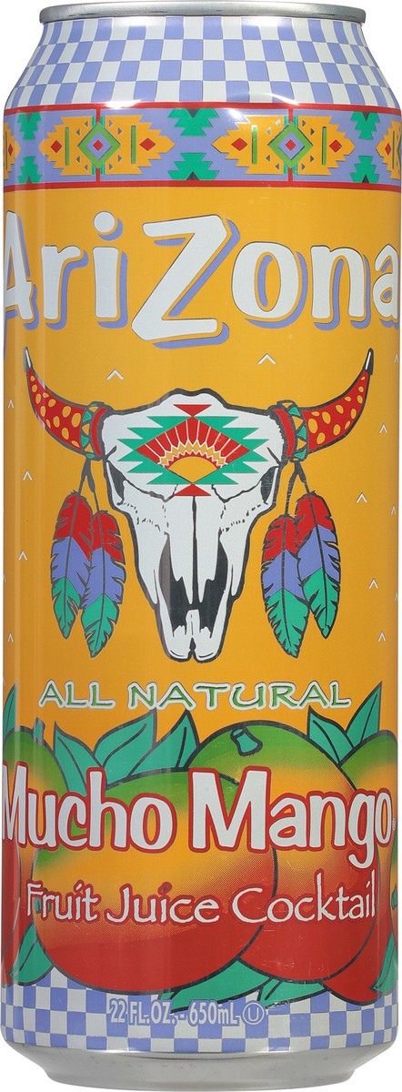 slide 4 of 13, AriZona Mucho Mango Fruit Juice Cocktail - 22 fl oz, 23.5 oz