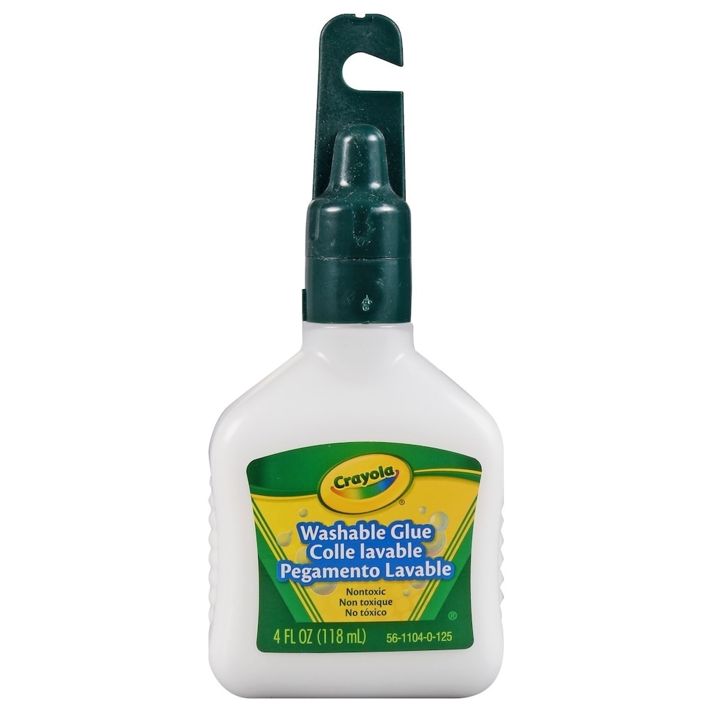 slide 1 of 1, Crayola Washable No-Run School Glue, 4 oz