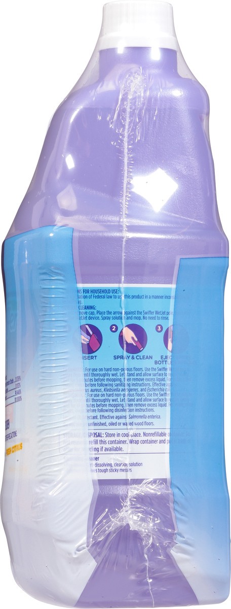 slide 8 of 12, Swiffer Wet Jet Antibac Fresh Citrus Antibacterial Cleaner Refills 2 - 42.2 fl oz Bottles, 2 ct