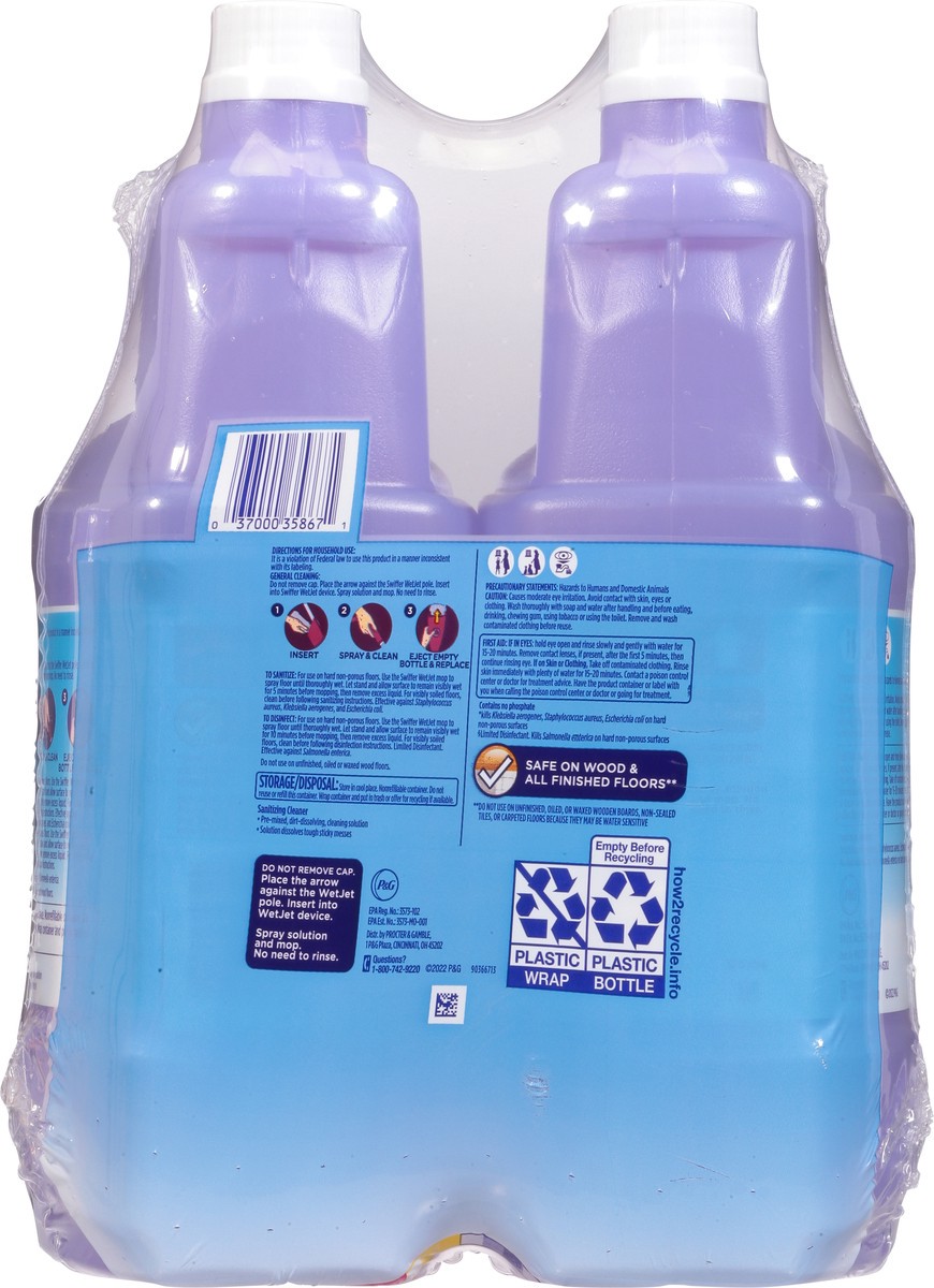 slide 7 of 12, Swiffer Wet Jet Antibac Fresh Citrus Antibacterial Cleaner Refills 2 - 42.2 fl oz Bottles, 2 ct