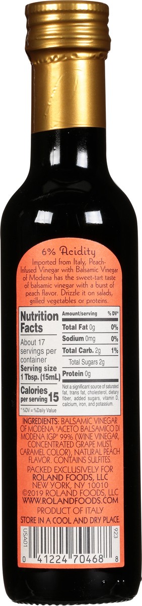 slide 7 of 12, Roland Infused Peach Vinegar 8.45 fl oz, 8.45 fl oz