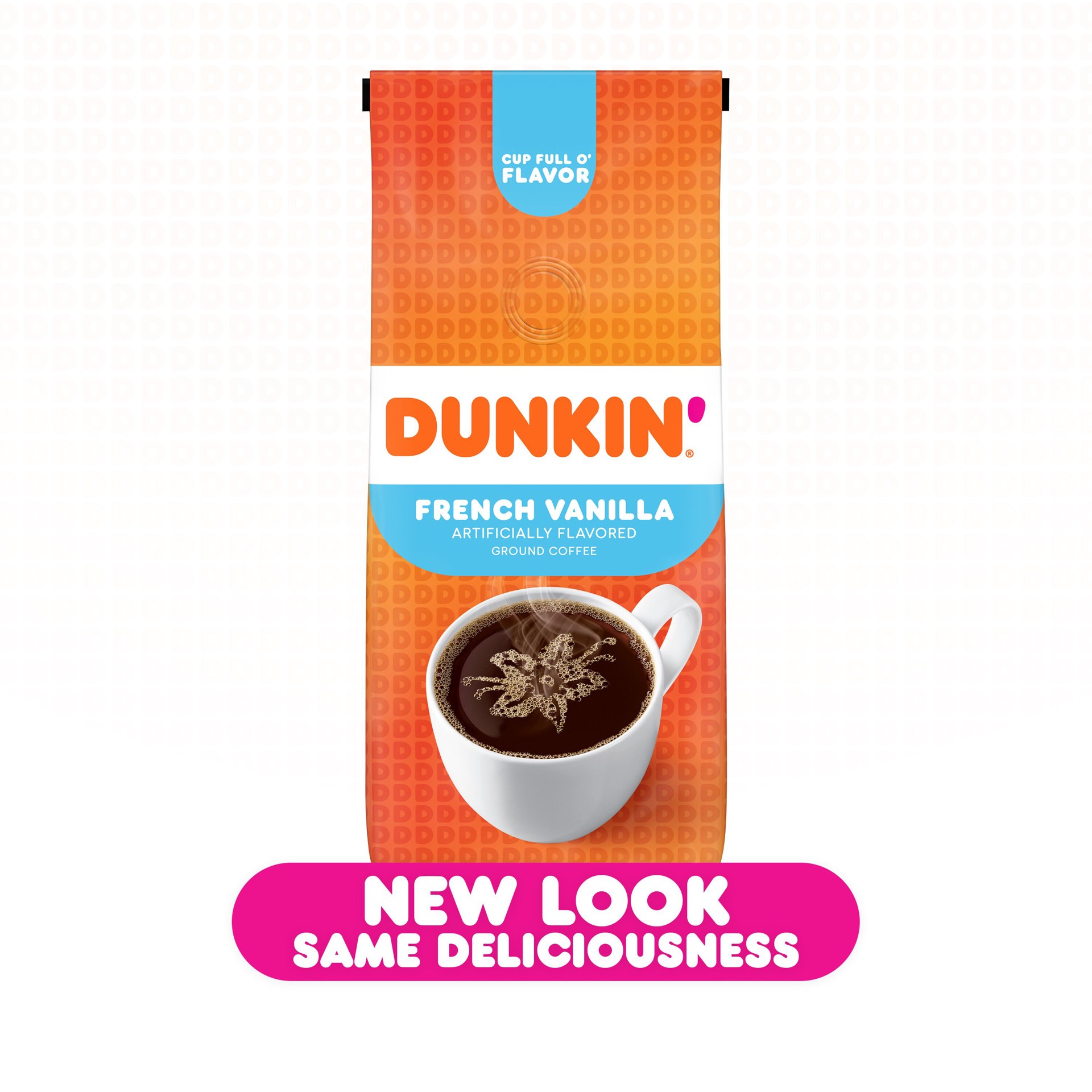 slide 2 of 6, Dunkin' Ground French Vanilla Coffee 20 oz, 20 oz