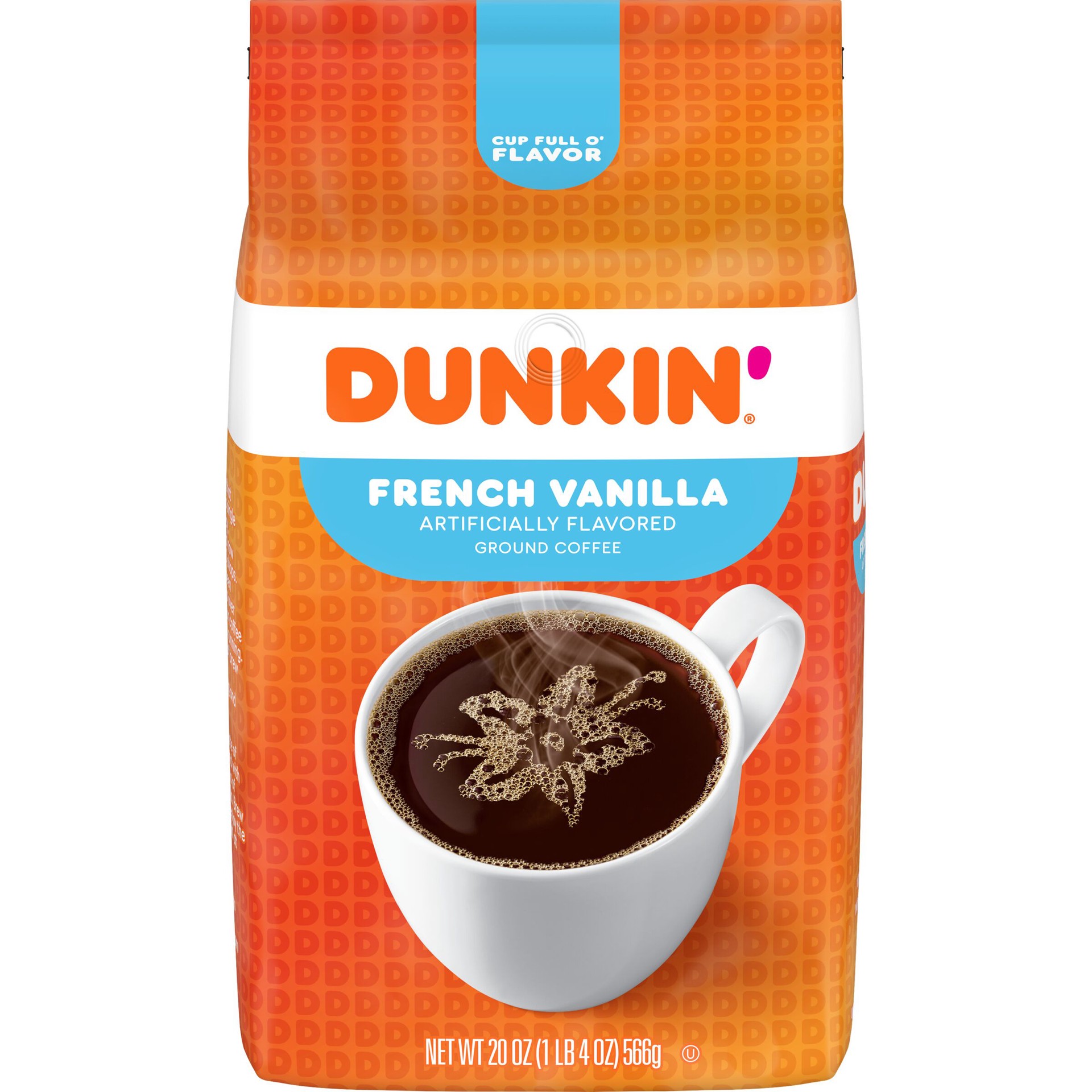 slide 1 of 6, Dunkin' Ground French Vanilla Coffee 20 oz, 20 oz