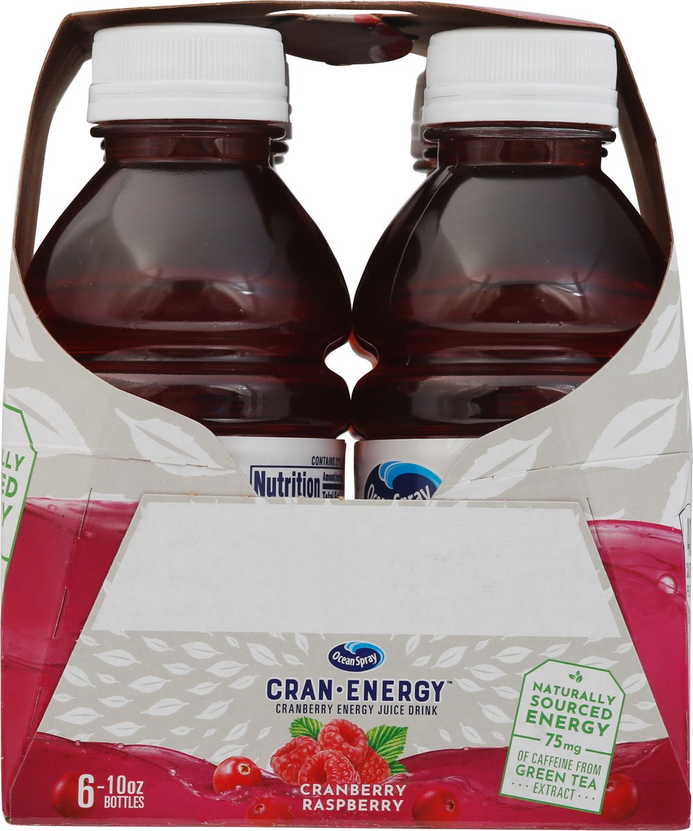 slide 12 of 14, Ocean Spray Cran-Energy Cranberry Raspberry Energy Juice Drink 6 - 10 fl oz Bottles, 6 ct