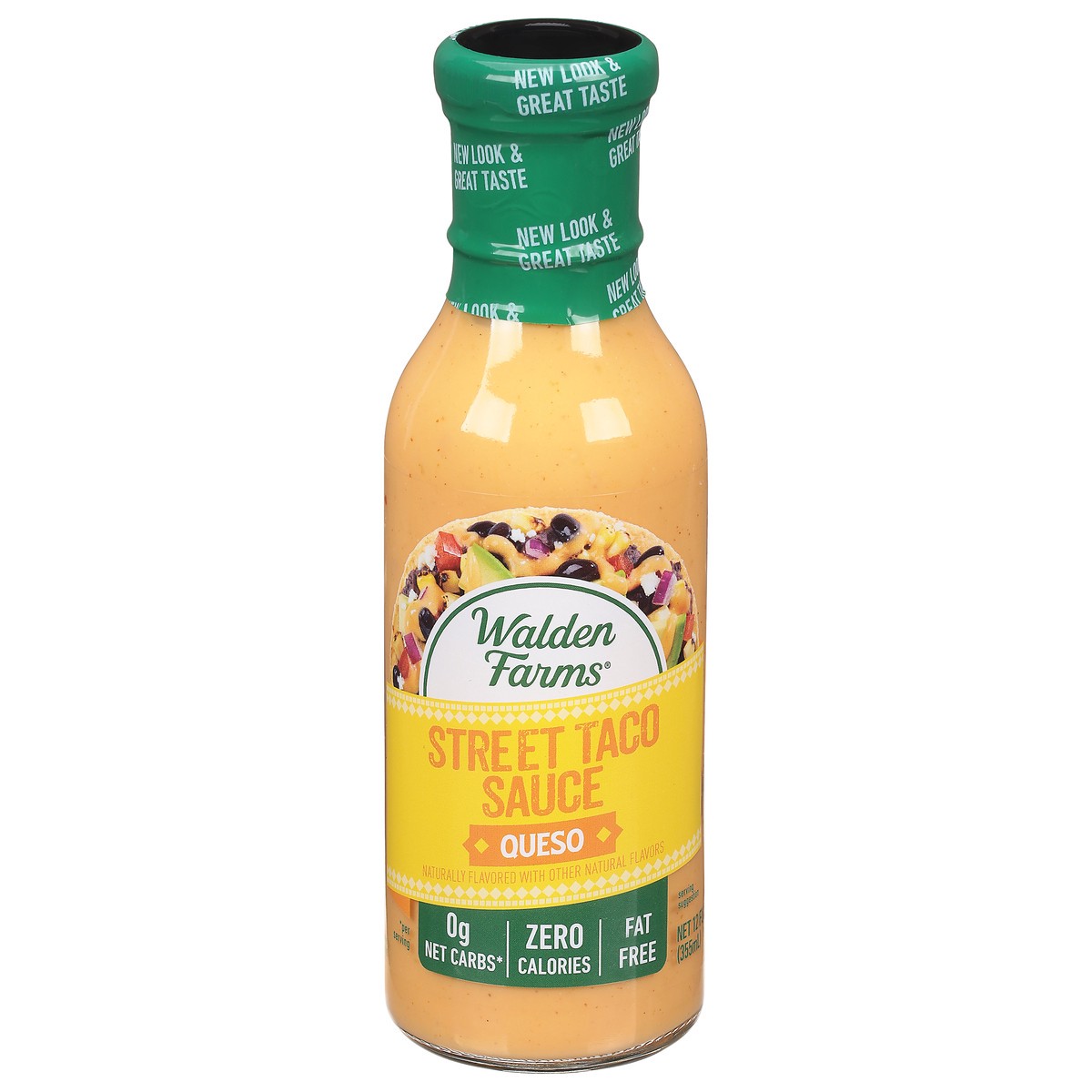 slide 1 of 12, Walden Farms Street Taco Sauce Queso - 12 fl oz, 12 fl oz