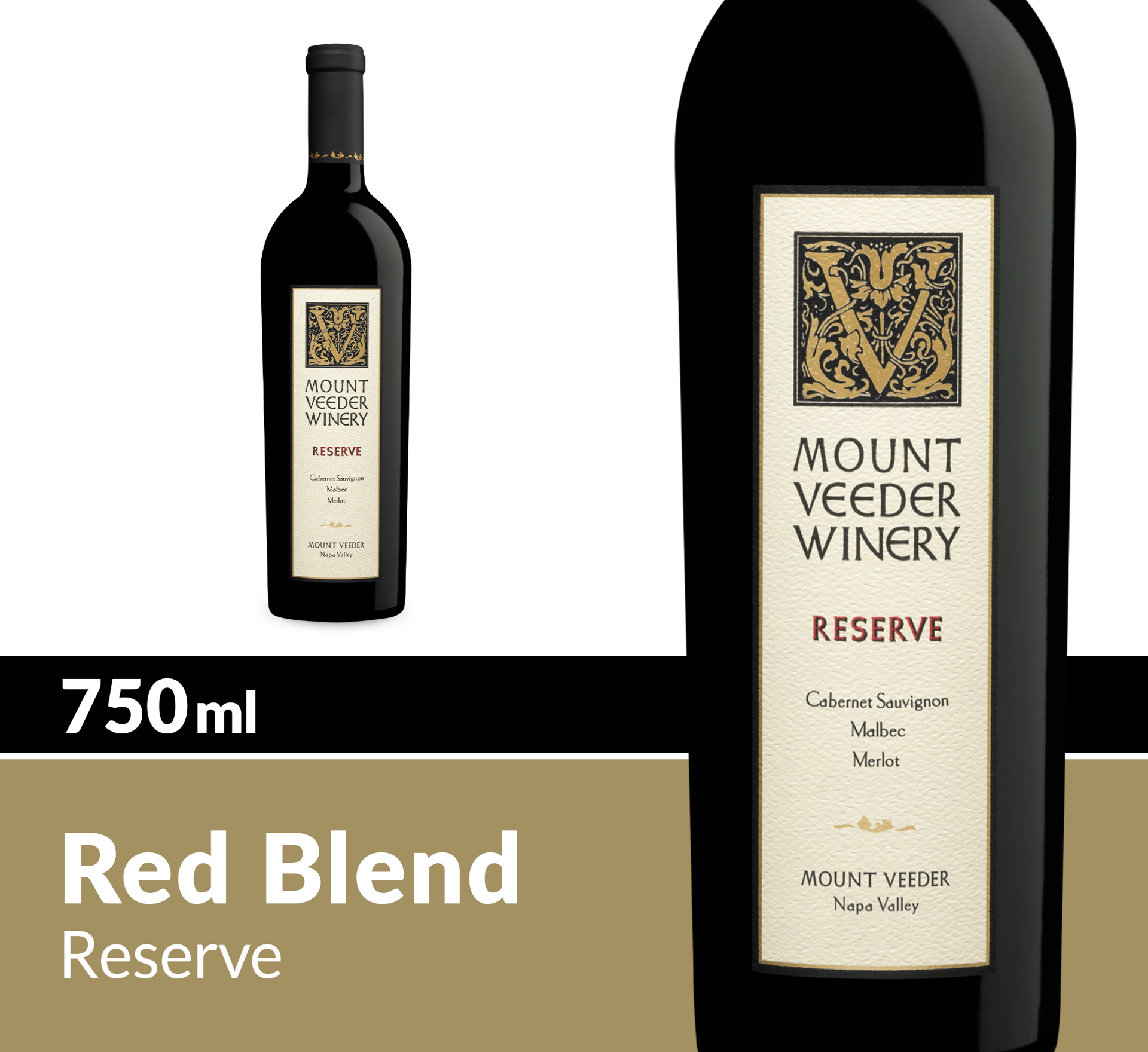 slide 5 of 6, Mount Veeder Reserve Red Wine, 750 mL Bottle, 25.36 fl oz