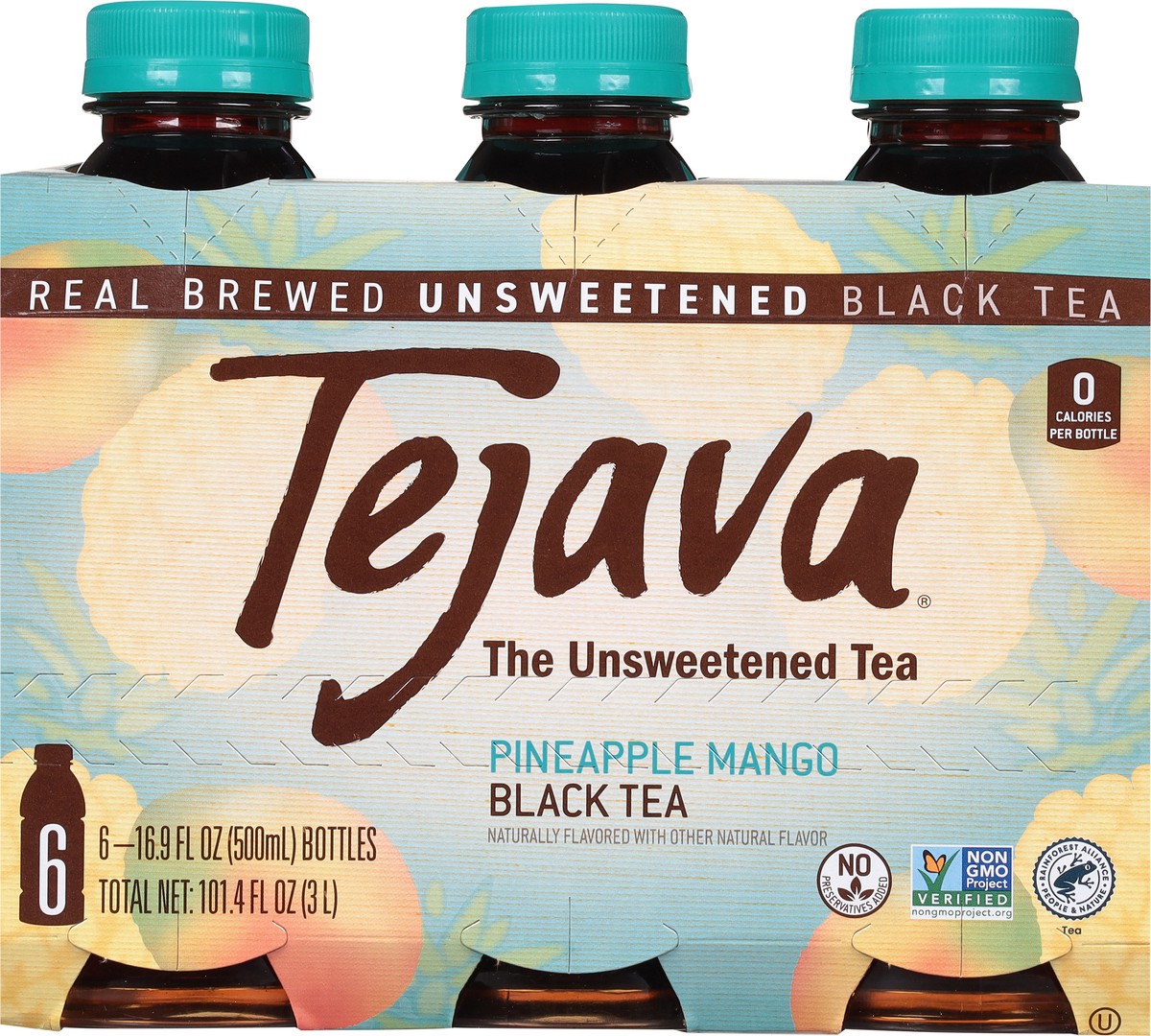 slide 5 of 9, Tejava Pineapple Mango Black Tea 6 - 16.9 fl oz Bottles, 6 ct