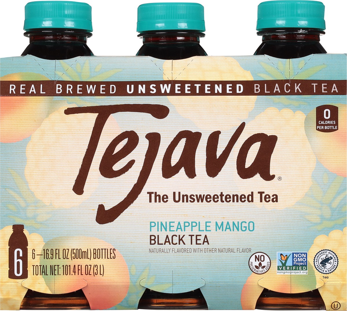 slide 6 of 9, Tejava Pineapple Mango Black Tea 6 - 16.9 fl oz Bottles, 6 ct