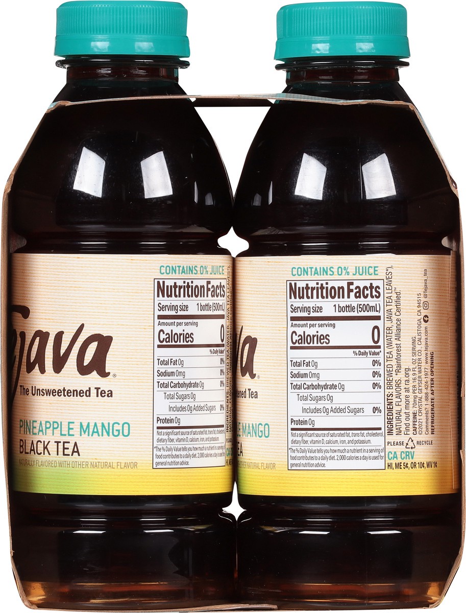 slide 8 of 9, Tejava Pineapple Mango Black Tea 6 - 16.9 fl oz Bottles, 6 ct