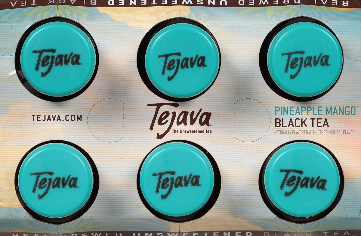 slide 9 of 9, Tejava Pineapple Mango Black Tea 6 - 16.9 fl oz Bottles, 6 ct
