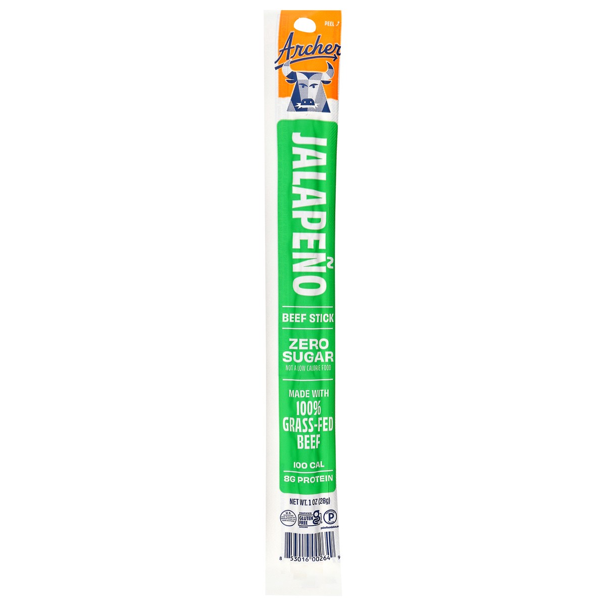 slide 1 of 9, Country Archer Grass Fed Beef Jalapeno Stick, 1 oz