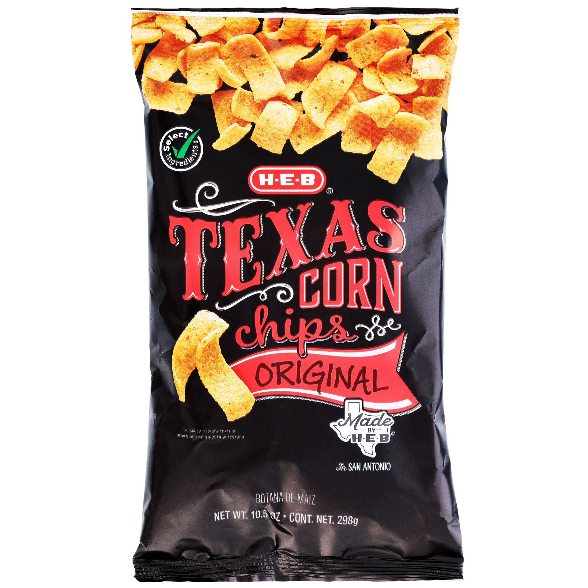 slide 1 of 1, H-E-B Original Corn Chips, 10.5 oz