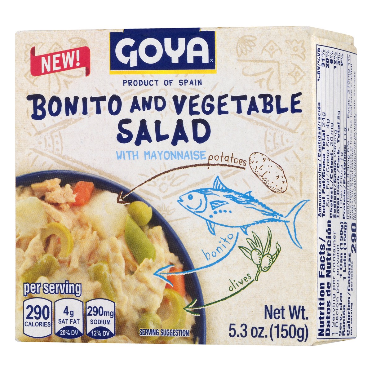 slide 12 of 12, Goya Bonito and Vegetable Salad 5.3 oz, 5.3 oz