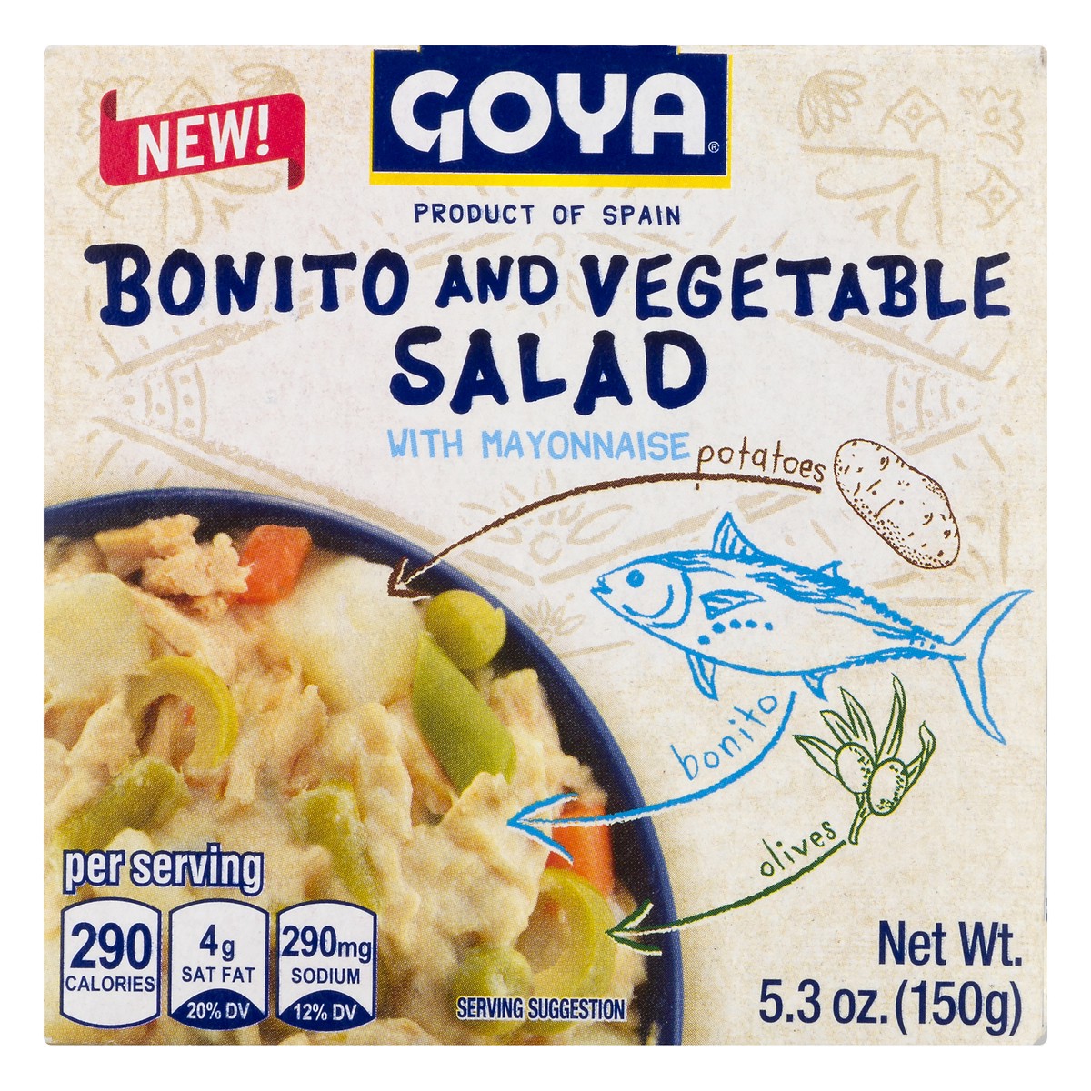 slide 1 of 12, Goya Bonito and Vegetable Salad 5.3 oz, 5.3 oz