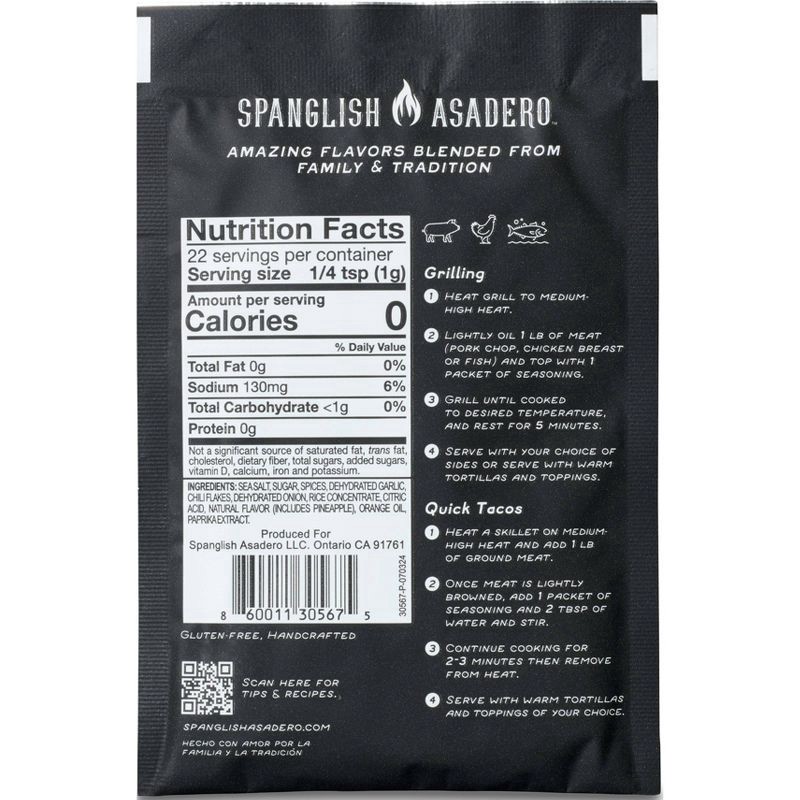 slide 2 of 4, Spanglish Asadero Spanglish Al Pastor 0.8 oz, 0.8 oz