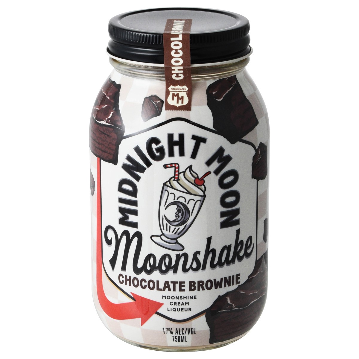 slide 6 of 12, Midnight Moon Chocolate Brownie Moonshake 750 ml, 750 ml