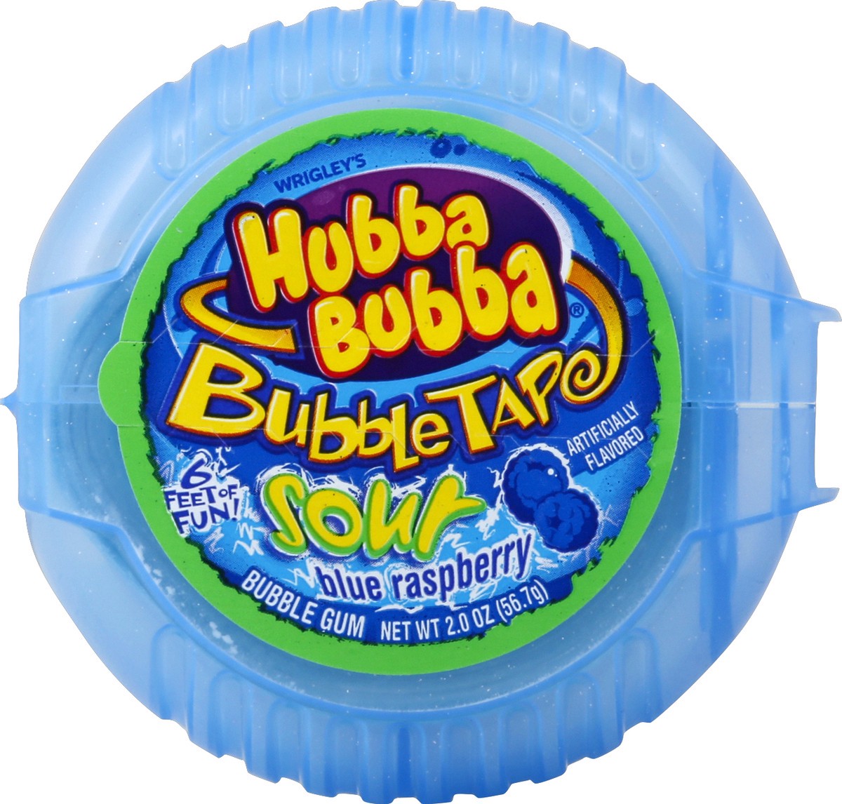 slide 5 of 6, Hubba Bubba Sour Blue Raspberry Bubble Gum Tape, 2 oz, 2 oz