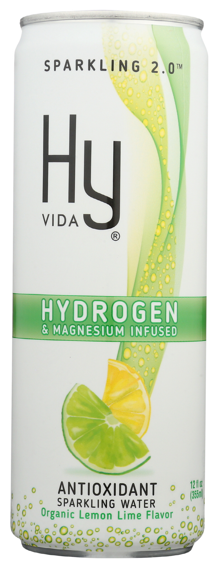 slide 1 of 7, Hyvida Lemon Lime Hydrogen Antioxidant Sparkling Water, 12 oz