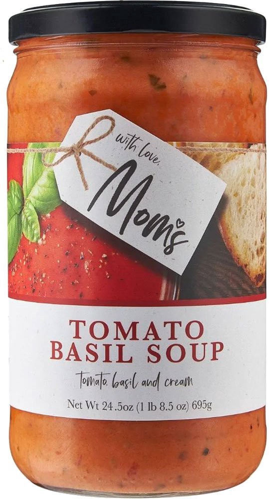 slide 1 of 1, Mom's Tomato Basil Soup, 24.5 oz