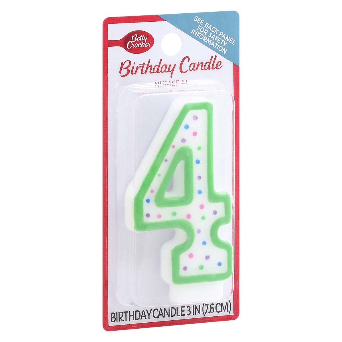 slide 2 of 10, Betty Crocker Candles Birthday Numeral 4 - 1 Count, 1 ct