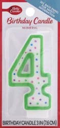 Betty Crocker Candles Birthday Numeral 4 - 1 Count