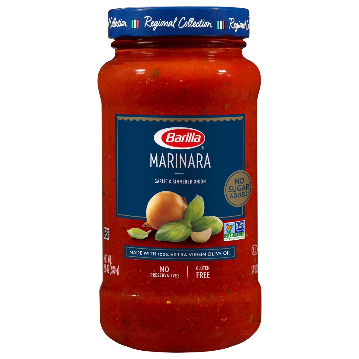 slide 1 of 1, Barilla Marinara Pasta Sauce, 24 oz