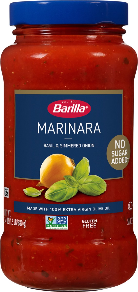 slide 6 of 9, Barilla Marinara Basil & Simmered Onion Sauce 24 oz, 24 oz