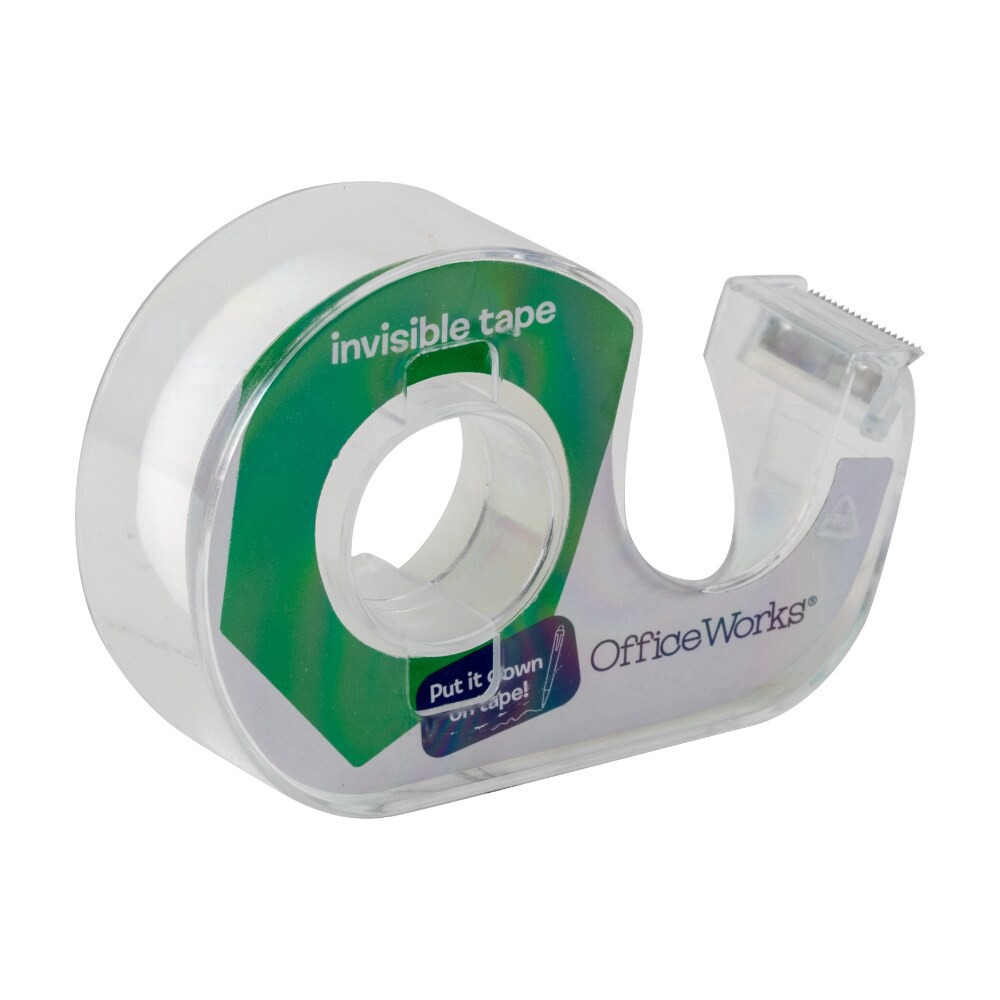 slide 4 of 5, Officeworks Invisible Tape, 3 ct; 25 yd