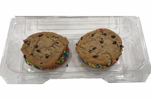 slide 1 of 1, Bakery Fresh Neon Chocolate Chip Sandwich Cookies, 4 oz