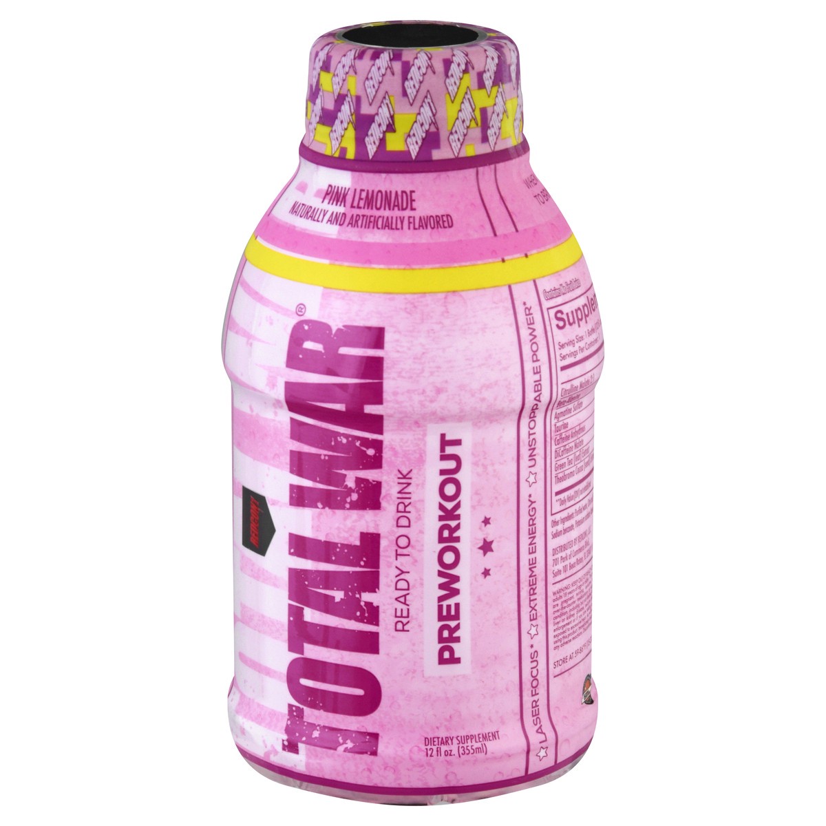slide 8 of 9, Total War Pink Lemonade Preworkout - 12 oz, 12 oz