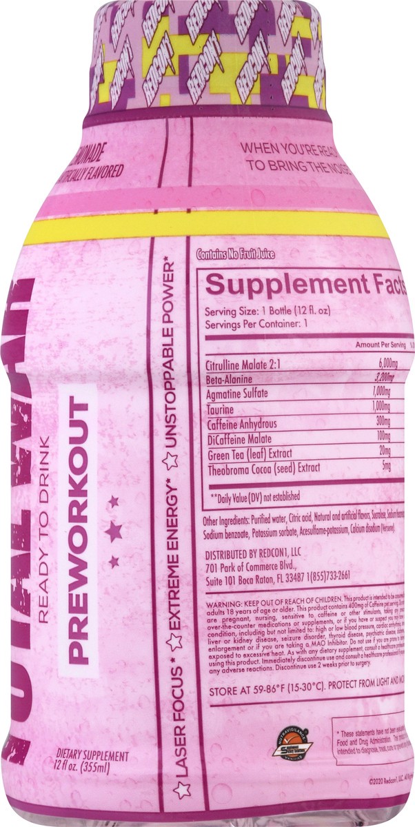 slide 7 of 9, Total War Pink Lemonade Preworkout - 12 oz, 12 oz