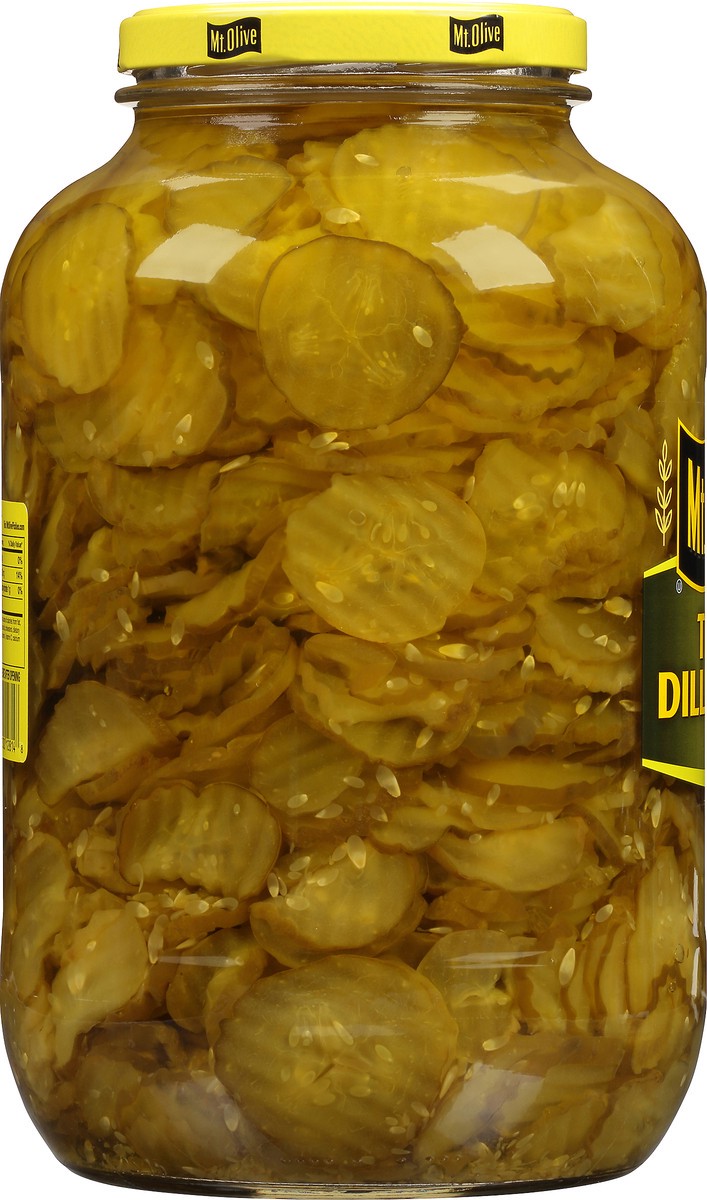 slide 3 of 8, Mt. Olive Thin Dill Chips Pickles 128 fl oz. Jar, 128 fl oz