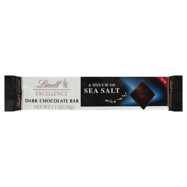 slide 1 of 1, Lindt Excellence A Touch Of Sea Salt Chocolate Bar, 1.1 oz