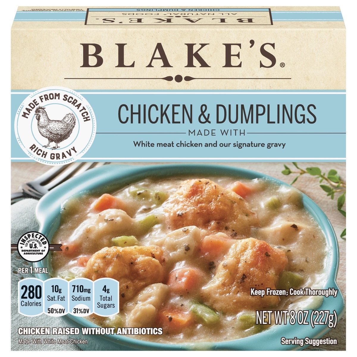 slide 1 of 5, Blake's Chicken & Dumplings 8 oz, 8 oz