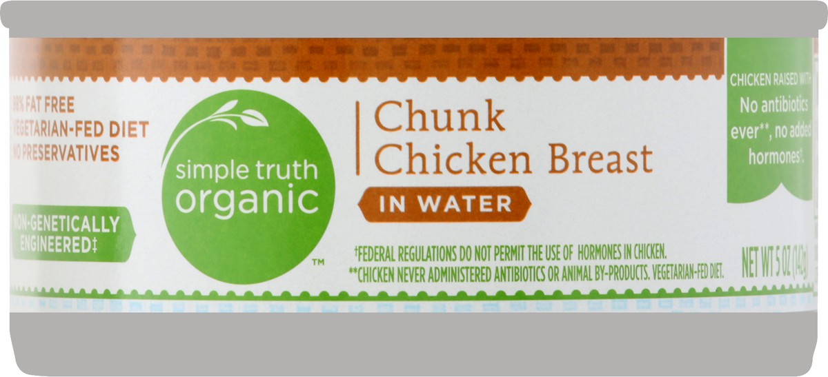 slide 4 of 7, Simple Truth Organic Chunk Chicken Breast In Water, 5 oz