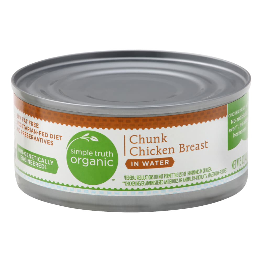 slide 1 of 7, Simple Truth Organic Chunk Chicken Breast In Water, 5 oz