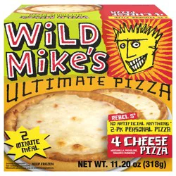 Wild Mike's Personal 2-Pack 4-Cheese Pizza