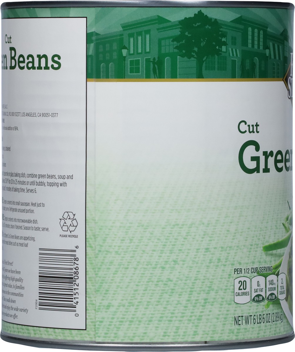 slide 5 of 14, Cb22 First Street Cut Green Beans, 6 lb 5 oz