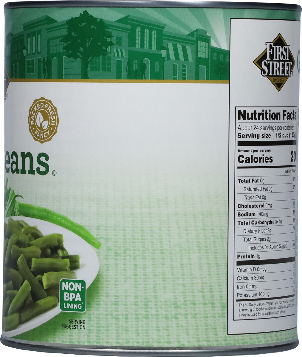 slide 11 of 14, Cb22 First Street Cut Green Beans, 6 lb 5 oz